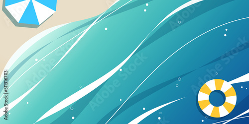 背景イラスト_きれいな海