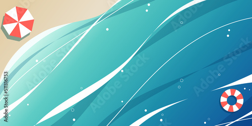 背景イラスト_きれいな海