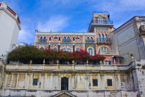 Beautiful palace in Alfama district in Lisbon