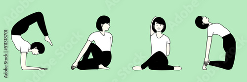 girl doing yoga