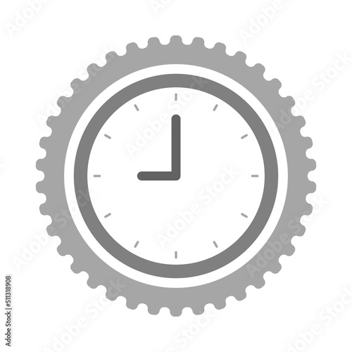 歯車と時計のアイコン