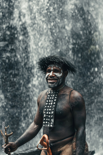 Close up of Dani tribe man 