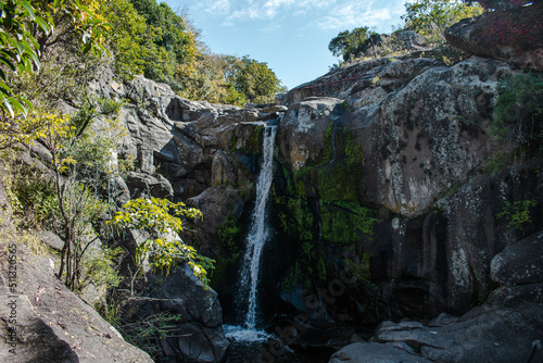 Waterfall with a drop of 8 meters in Tanti, Córdoba
