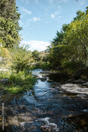 River going down the mountains of Tanti  C  rdoba  Argentina.