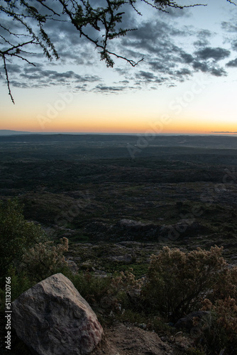 Sunset over the Sierra de las Altas Cumbres in Córdoba