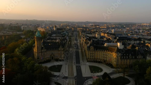 Place de Metz Luxembourg drone footage photo