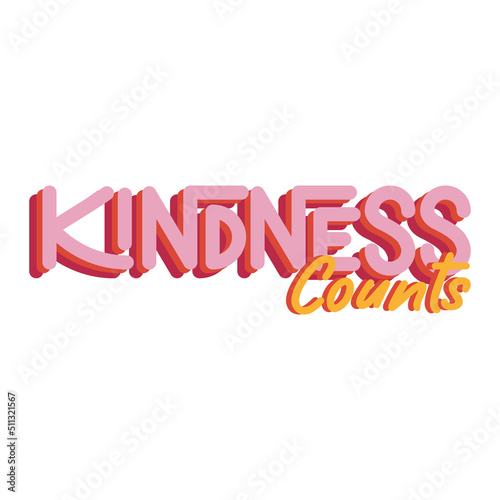 kindness counts lettering