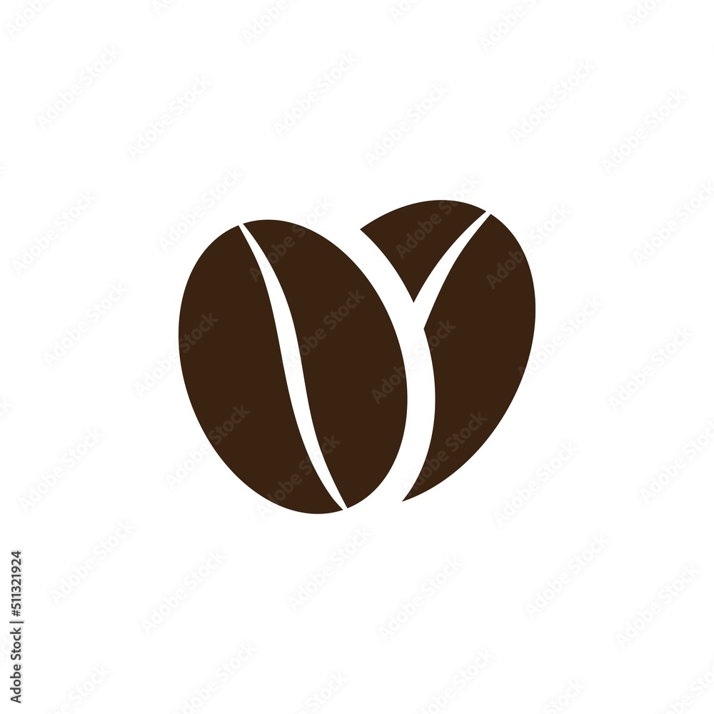 coffee bean icon vector