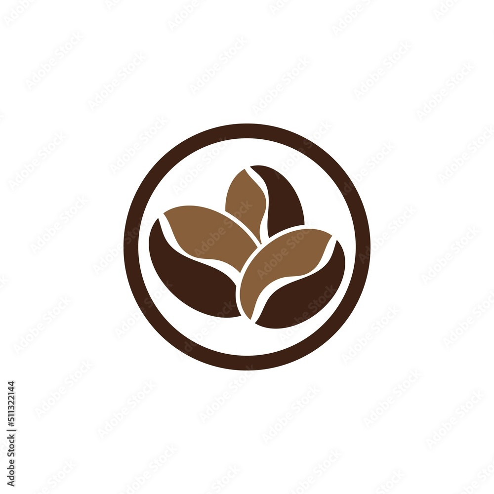 Fototapeta premium coffee bean icon vector