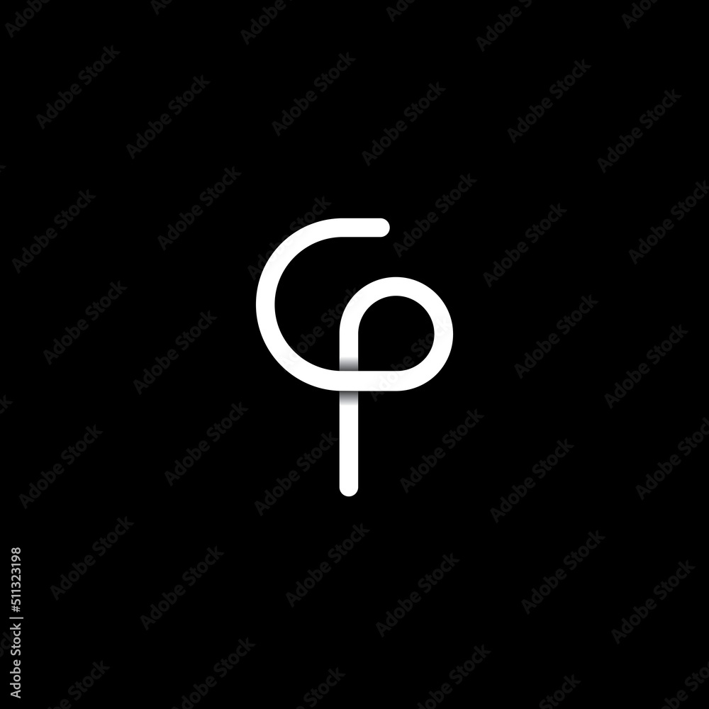 creative letter c p logo creative letter c p logo