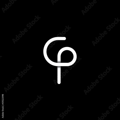 creative letter c p logo