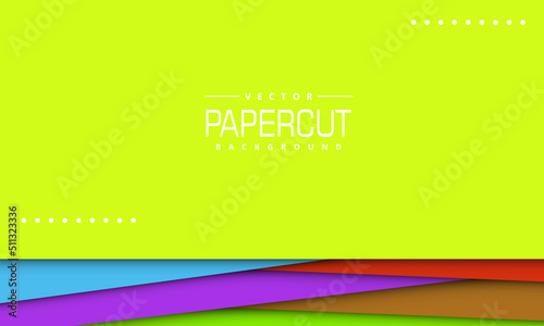 abstract colorful papercut background