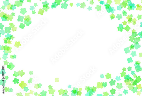Fototapeta Naklejka Na Ścianę i Meble -  背景素材_水彩_花_黄緑