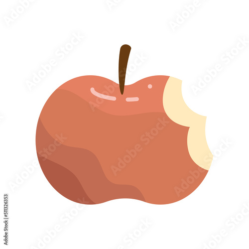 apple fruit with bite