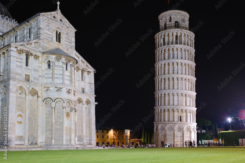 Views of Duomo and leaning tower, Pisa