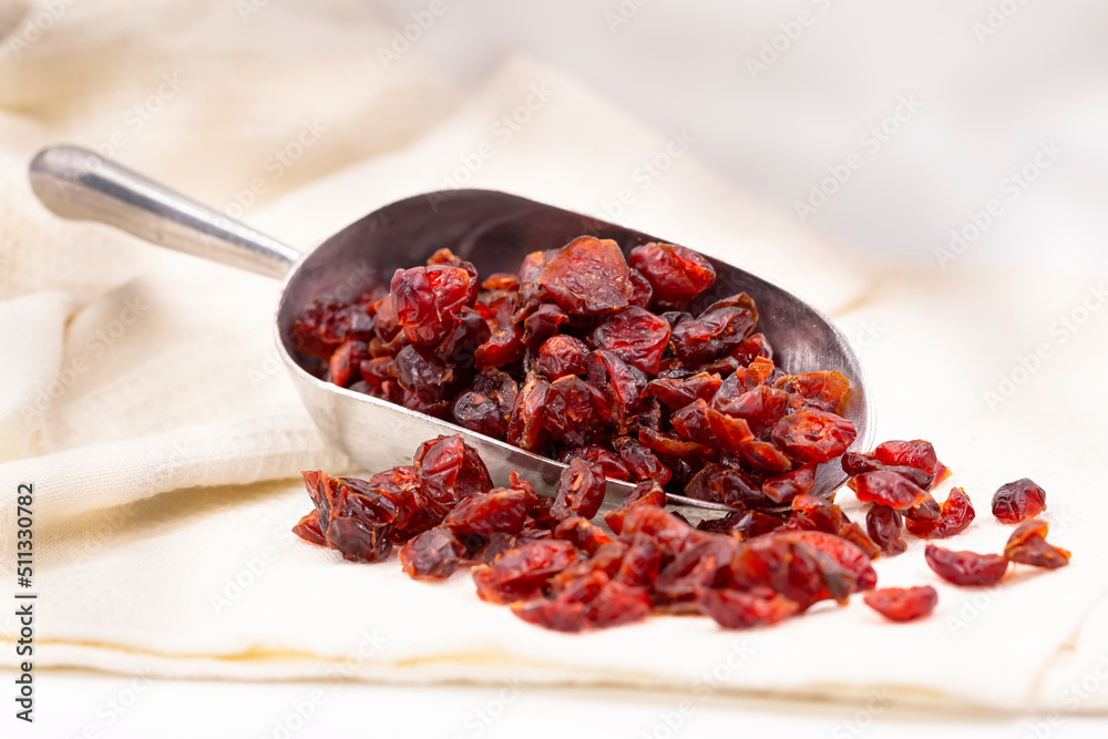 red cranberry dried in container prepare sevre healthy food. red cranberry dried in container prepare sevre healthy food.
