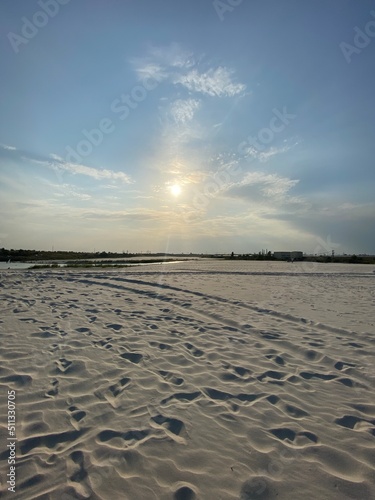 sunset on the beach