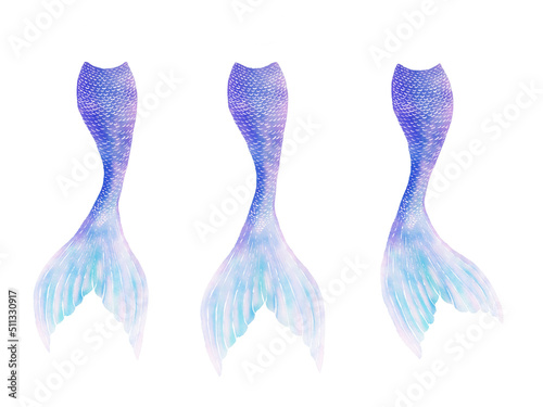 Valokuva Mermaid tails blue