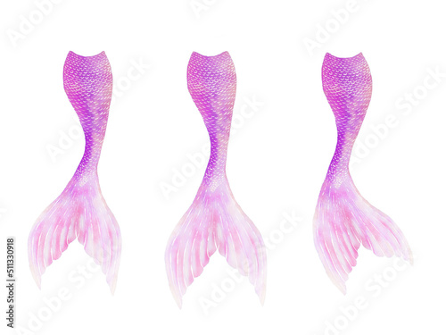 Mermaid tails pink