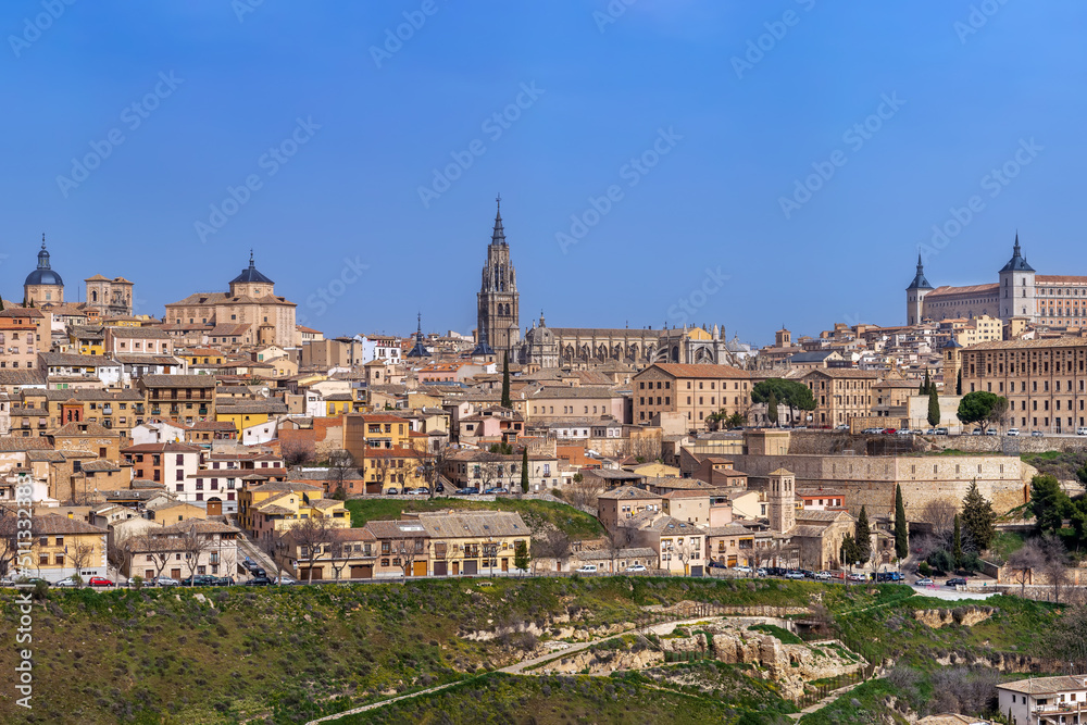View of Toledo, Spain - obrazy, fototapety, plakaty 