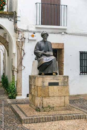 Statue of Moses Maimonides, Cordoba, Spain photo
