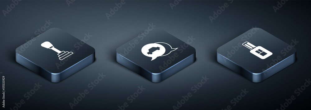 Set Isometric Gear shifter, Car key with remote and service icon. Vector Set Isometric Gear shifter, Car key with remote and service icon. Vector
