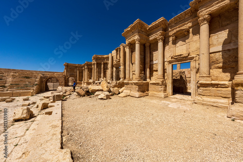 Palmyra theater, world heritage site of Syria