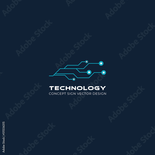 Illustration network, threads, electrons. Logo concept related to electronics, electrics. Icon.