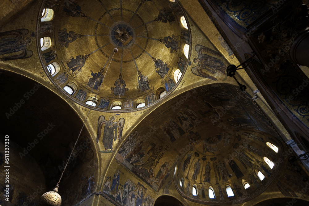 Basilica de San Marcos(s.XI),mosaicos , sestiere de San Marco. Venecia.Véneto. Italia.