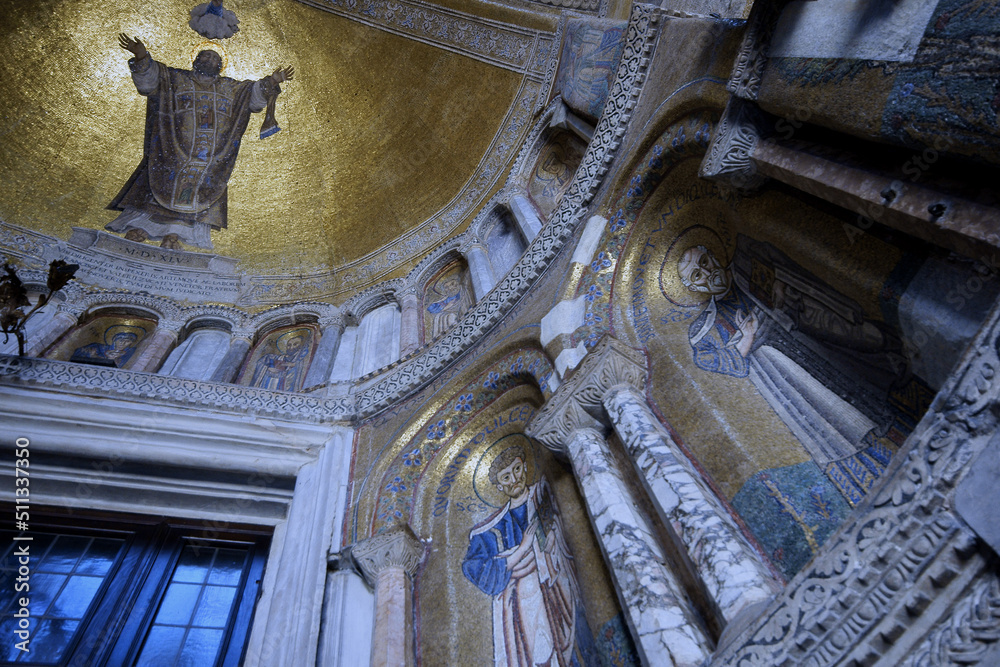 Basilica de San Marcos(s.XI),Mosaicos del nártex, sestiere de San Marco. Venecia.Véneto. Italia.