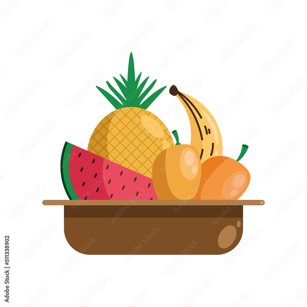 tropical fruits in bowl tropical fruits in bowl