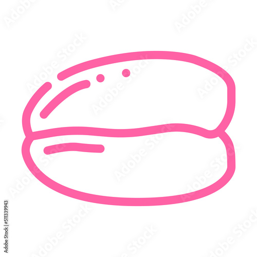 chicken fillet without skin and bones color icon vector. chicken fillet without skin and bones sign. isolated symbol illustration