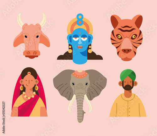 six india culture icons