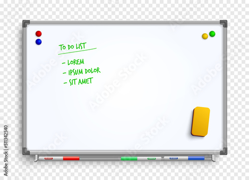 Realistic Marker Board Transparent Background
