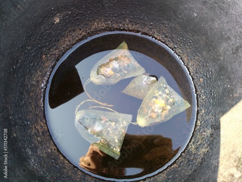 garbage in the trash