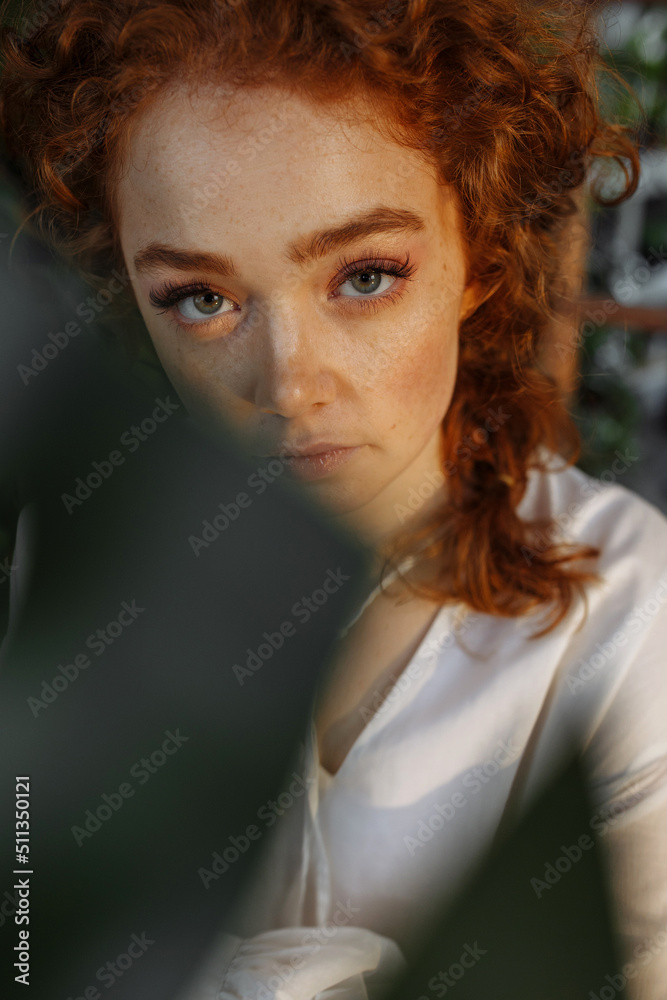 Portrait of a young woman. Portrait of a young woman.