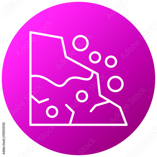 Snow Avalanche Icon Style