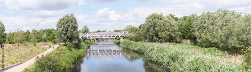 Knight Bridge adjacent to the Lee Valley VeloPark, Olympic Park, London, England, June 13, 2022
Knight Bridge adjacent to the Lee Valley VeloPark, Olympic Park, London, England, June 13, 2022