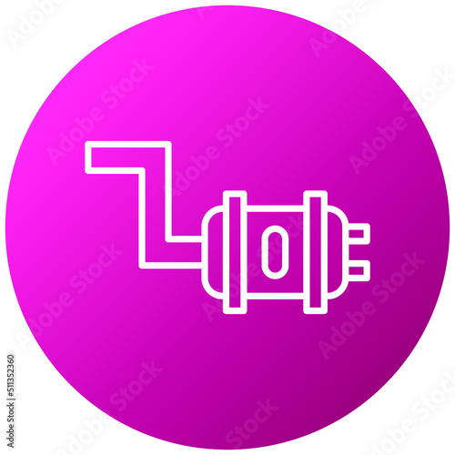 Exhaust Pipe Icon Style