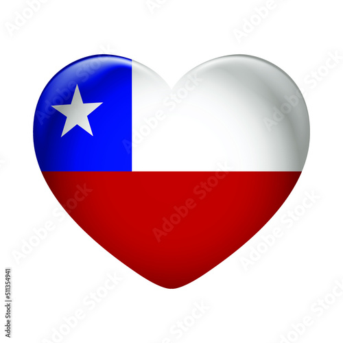 Chile flag icon isolated on white background. Chile flag. Flag icon glossy. Free Download Chile flag icon isolated on white background. Chile flag. Flag icon glossy. - GFXLoad