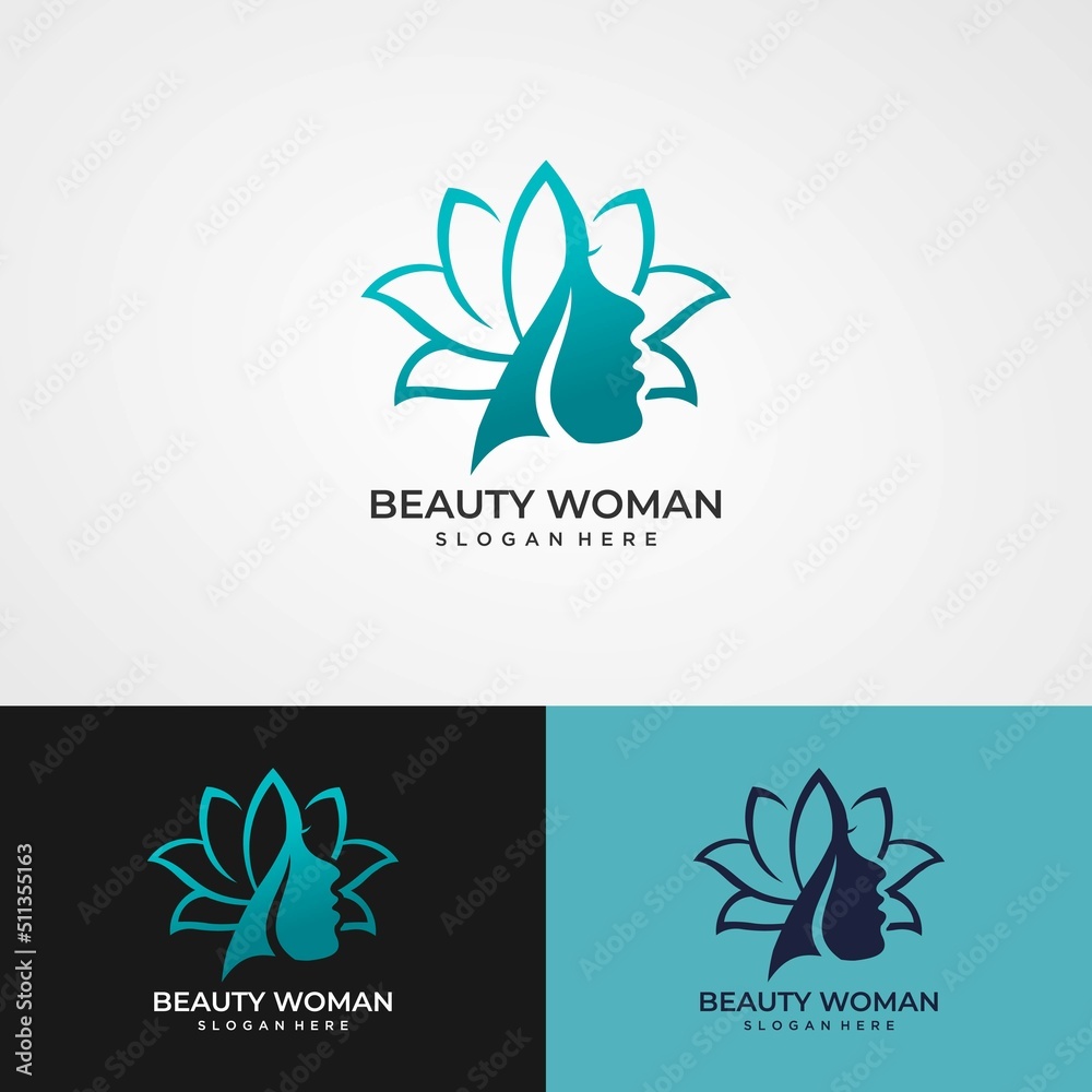 beauty woman logo beauty woman logo