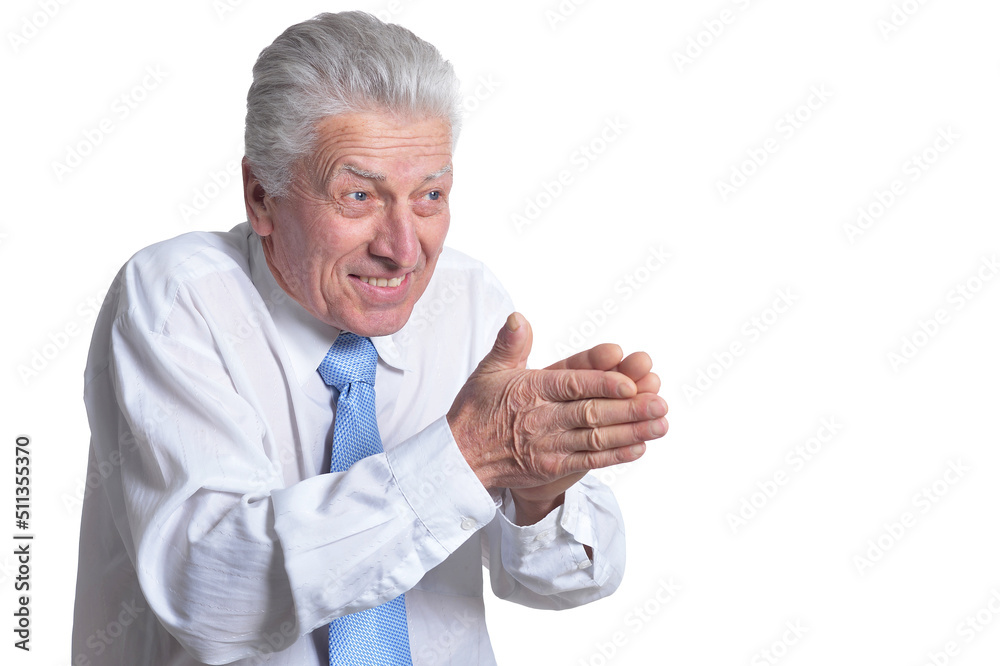 close up portrait of senior businessman in formal wear posing close up portrait of senior businessman in formal wear posing
