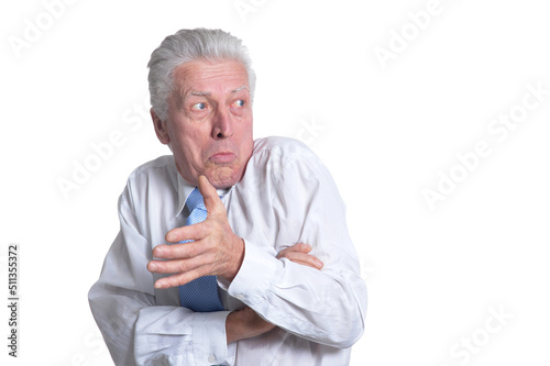 Wallpaper Mural close up portrait of senior businessman in formal wear posing Torontodigital.ca