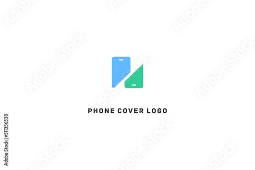 Template logo design for phone cover shop or store
