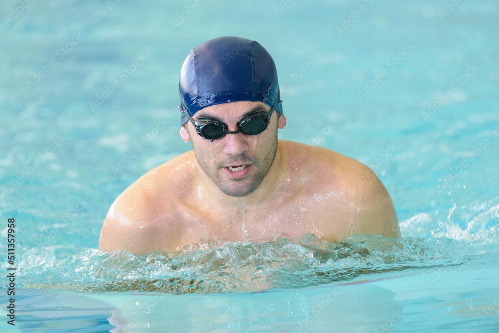 man swimmer swimming