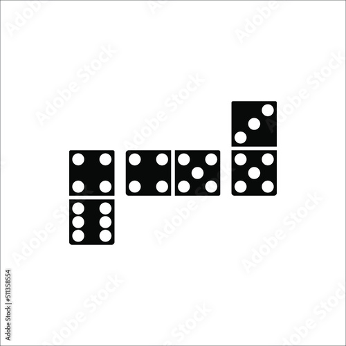 domino vector isolated icon. fun, game, activity symbol sign for web and mobile app