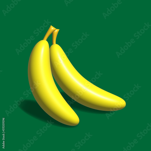 Banana 3D Rendering