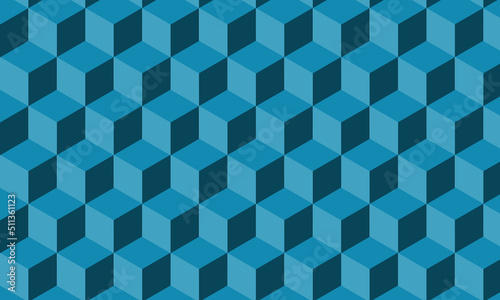 Pattern isometric cubes wallpaper abstract