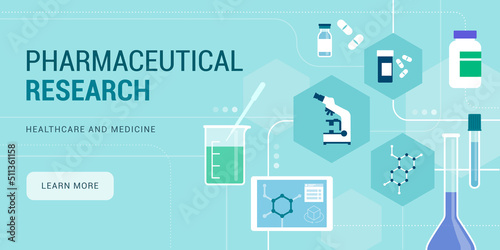 Foto Pharmaceutical research and drug development