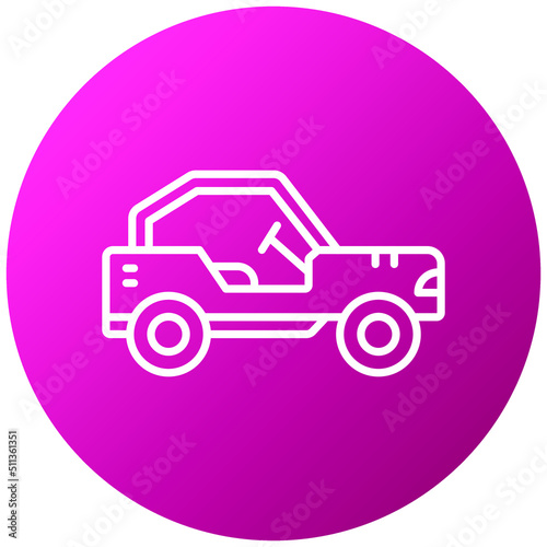 Buggy Car Icon Style